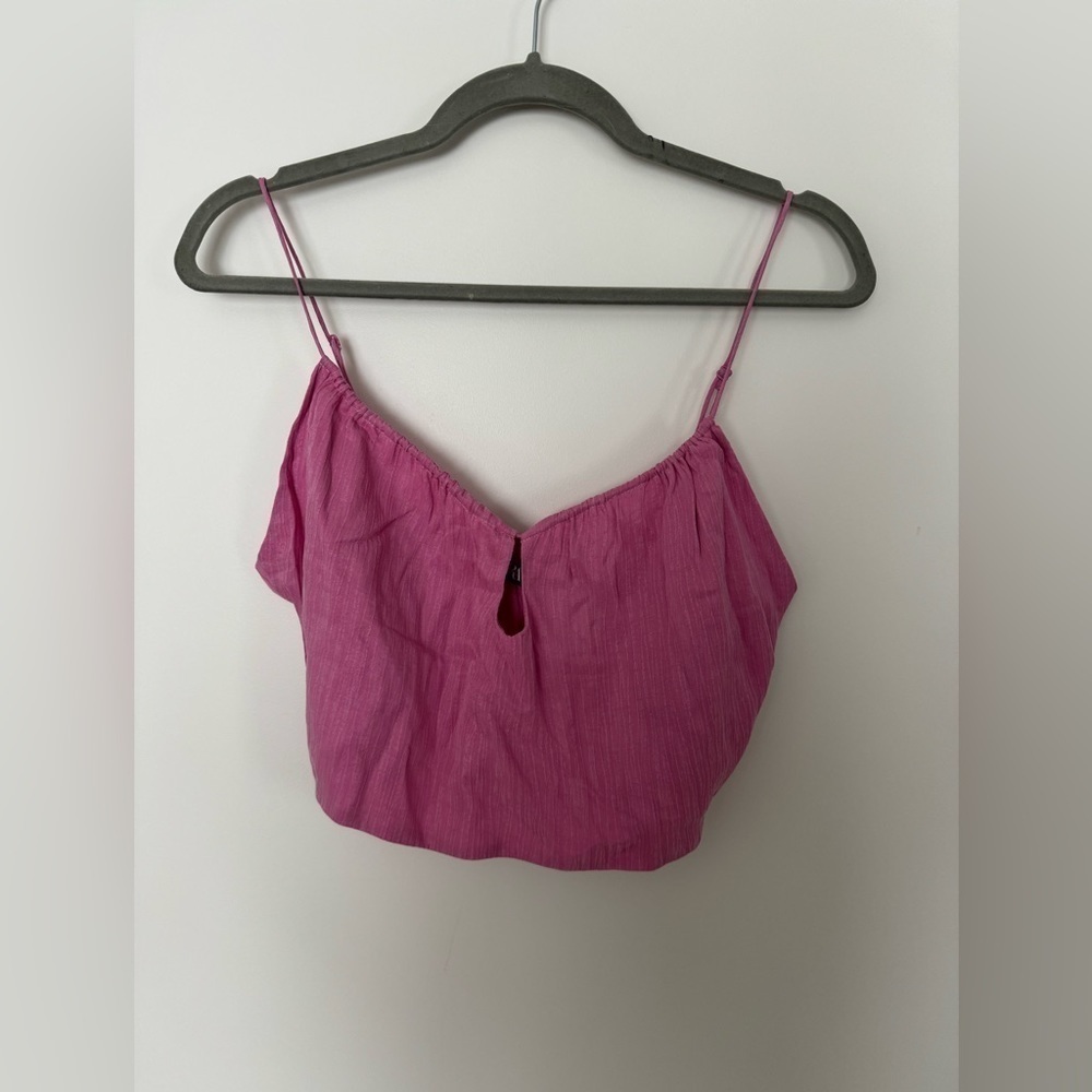 Zara Pink Crop Top - Picture 2 of 7